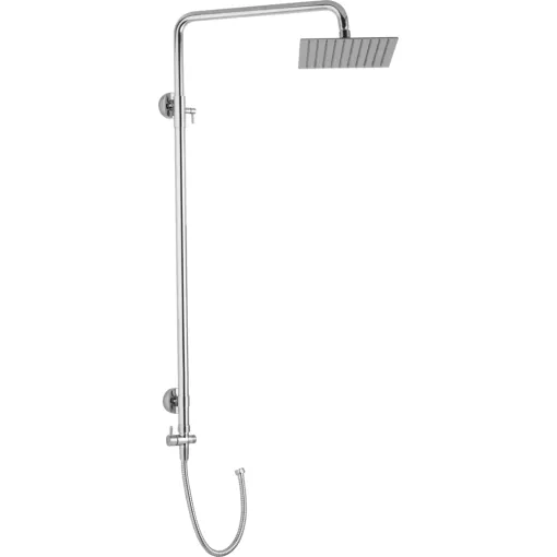 JB Sanitary Sprchová sestava pro dolní vývod, sprcha 20x20cm SS 10 21