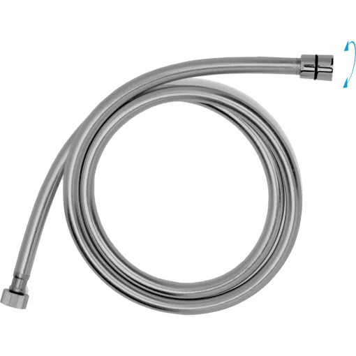 JB Sanitary Sprchová hadice 175 cm, ANTI TWIST, šedo - stříbrná HS 08