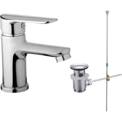 JB Sanitary Stojánková umyvadlová baterie FINERY s KOVOVOU výpustí F10 05 03