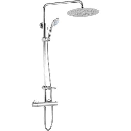 JB Sanitary Sprchový set s termostatickou baterií s dvěma vývody, průměr 20cm, s příslušenstvím ST 62 001 12 3