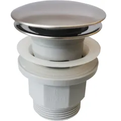 JB Sanitary Umyvadlová výpusť 5/4" s přepadem, velká zátka, PLAST VK91