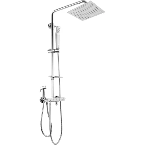 JB Sanitary Sprchová sestava s KLÁVESOVOU baterií, rozteč 150mm, hlava 25x25cm, s příslušenstvím SP 62 011 05 5