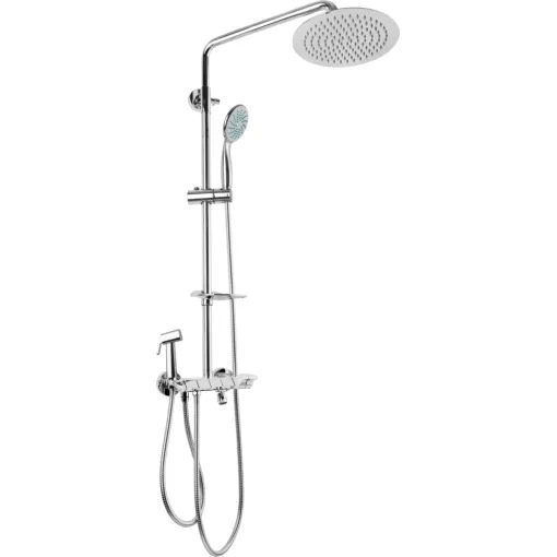 JB Sanitary Sprchová sestava s KLÁVESOVOU baterií, rozteč 150mm, průměr 20cm, s příslušenstvím SP 62 011 12 3