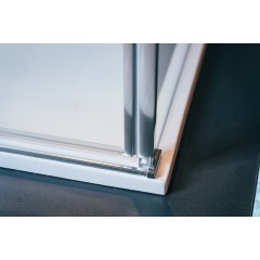 Sprchové dveře otevírací Brix 1400, chrom, čiré sklo, levé provedení