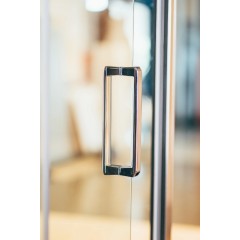 Sprchový kout obdélník otevírací Brix 1400x900, chrom, čiré sklo, levé provedení