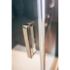 Sprchový kout obdélník otevírací Brix 1400x900, chrom, čiré sklo, levé provedení