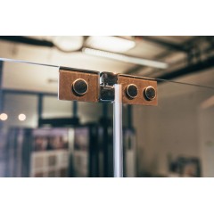 Sprchový kout obdélník otevírací Brix 1400x900, chrom, čiré sklo, levé provedení