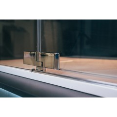 Sprchový kout obdélník otevírací Brix 1400x900, chrom, čiré sklo, pravé provedení