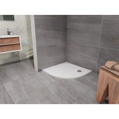 Sprchová vanička čtvrtkruhová EX 900x900 mm, R550, bez nožiček