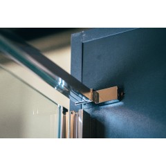 Sprchový kout čtverec otevírací jednokřídlý Tadao 800x800, chrom, čiré sklo