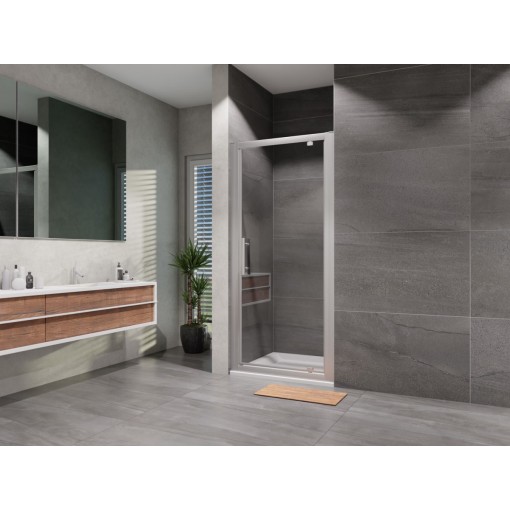 Sprchové dveře otevírací jednokřídlé Elisa 800, chrom, matné sklo