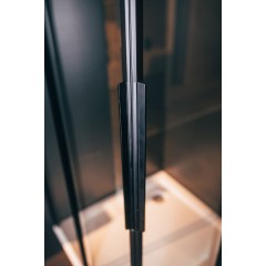 Sprchový kout čtverec Tadao 900x900, černá, čiré sklo