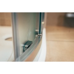 Sprchový kout čtvrtkruh Monte 800x800, chrom, matné sklo