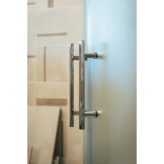 Sprchový kout čtvrtkruh Monte 900x900, chrom, matné sklo