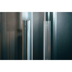 Sprchový kout čtvrtkruh Vati 900x900, chrom, čiré sklo, včetně vaničky