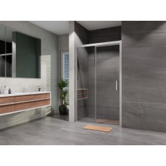 Sprchové dveře posuvné Serra 1200, chrom, čiré sklo