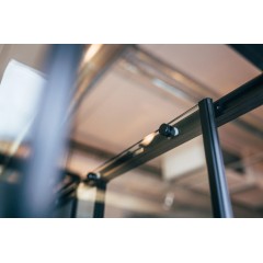 Sprchové dveře posuvné Alvaro 1200, černá, čiré sklo