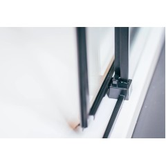 Sprchové dveře posuvné Alvaro 1200, černá, čiré sklo