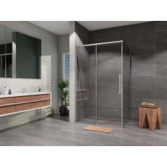 Sprchový kout obdélník posuvný Alvaro 1400x1000, chrom, čiré sklo