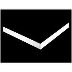 Krycí panel k vaničce čtvercový 100x100 výška 100 mm vč. nožiček