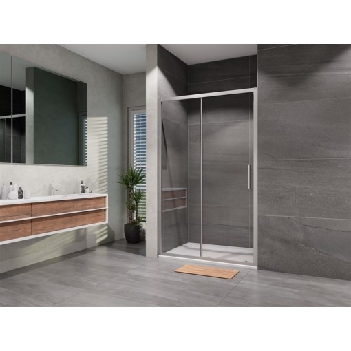 Sprchové dveře posuvné Vati 1200, chrom, matné sklo