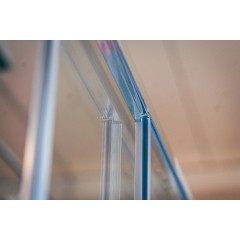 Sprchový kout čtverec posuvný Alvaro 1000x1000, chrom, čiré sklo