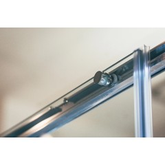 Sprchový kout čtverec posuvný Alvaro 1000x1000, chrom, čiré sklo