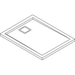 SanSwiss LIVADA SanSwiss sprchová vanička LIVADA z litého mramoru, obdélník 90x170x3,7 cm, bílá, sifon na kratší straně vaničky W20AS09017004