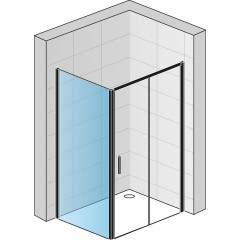 SanSwiss TOP-LINE S Boční stěna / Walk-in TOPF2SM10607