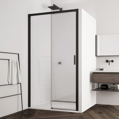 SanSwiss TOP-LINE S Jednodílné posuvné dveře s pevnou stěnou v rovině levé TLS2GSM10607