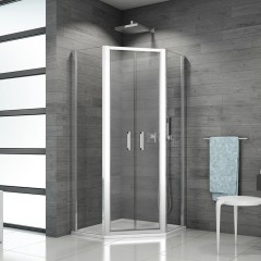 SanSwiss TOP-LINE Pětiúhelník s dvoukřídlými dveřmi TOP5270900122