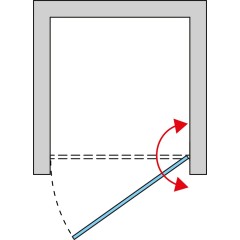 SanSwiss TOP-LINE Jednokřídlé dveře TOPP07005030