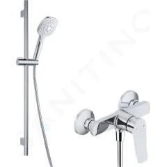 kielle Sprchový set s baterií, tyčí, hadicí a sprchovou hlavicí, chrom 20627SN80