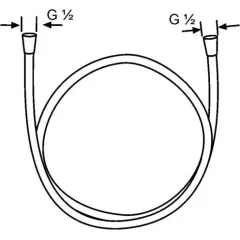 Kludi Sprchová hadice, 125 cm, bílá/chrom 6107191-00