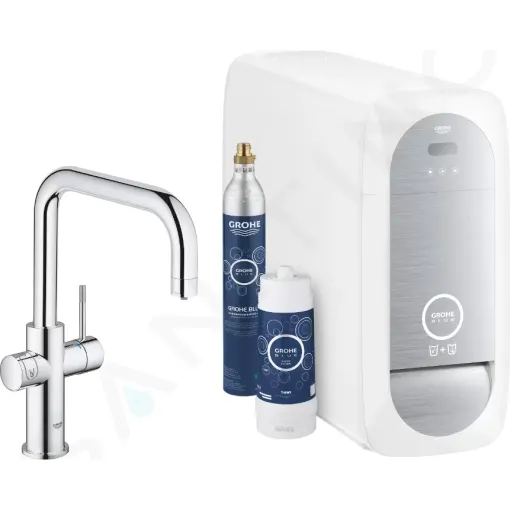 Grohe Dřezová baterie Connected, s chladícím zařízením a filtrací, chrom 31456001