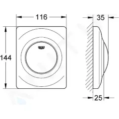 Grohe Ovládací tlačítko, alpská bílá 38808SH0