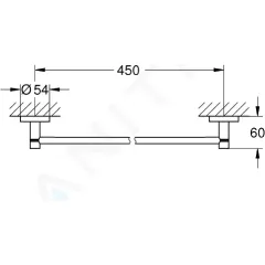 Grohe Držák na osušky, kartáčovaný Warm Sunset 40688DL1