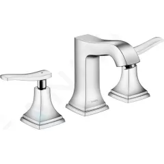 Hansgrohe Tříotvorová umyvadlová baterie 110 s páčkovou rukojetí, s odtokovou soupravou s táhlem, chrom 31330000