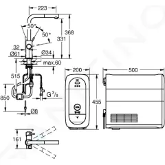 Grohe Dřezová baterie Connected, s chladícím zařízením a filtrací, supersteel 31539DC0