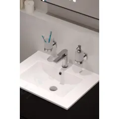kielle Dávkovač mýdla s držákem, matné sklo/chrom 40123000