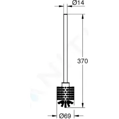 Grohe Náhradní kartáč, chrom 40392000