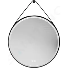 kielle Zrcadlo s LED osvětlením a vyhříváním, průměr 59 cm, černá 50324004
