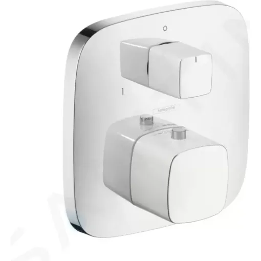 Hansgrohe Termostatická baterie pod omítku s uzavíracím a přepínacím ventilem, bílá/chrom 15771400