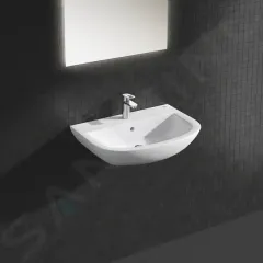 Grohe Umyvadlo 65x47 cm, s přepadem, 1 otvor pro baterii, alpská bílá 39420000