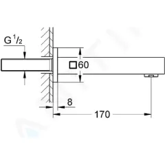 Grohe Vanová vpusť, chrom 13303000