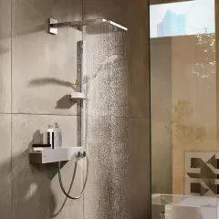 Hansgrohe Sprchová souprava 120, 3 proudy, sprchová tyč 90 cm, bílá/chrom 27648400