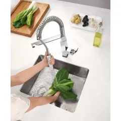 Grohe Páková dřezová baterie, chrom 31395000