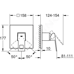 Grohe Sprchová baterie pod omítku, chrom 24061000