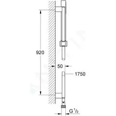Grohe Sprchová souprava, chrom 27700000