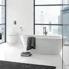Grohe Vanová baterie do podlahy, kartáčovaný tmavý grafit 23491AL1